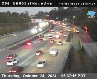 NB 805 at Home Ave (On Ramp)