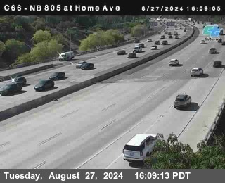 NB 805 at Home Ave (On Ramp)