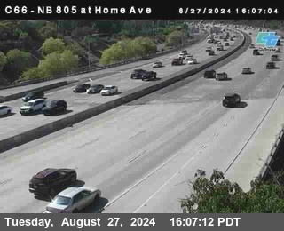 NB 805 at Home Ave (On Ramp)