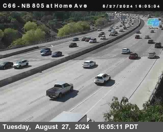 NB 805 at Home Ave (On Ramp)