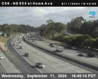 NB 805 at Home Ave (On Ramp)