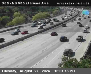 NB 805 at Home Ave (On Ramp)