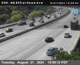 NB 805 at Home Ave (On Ramp)