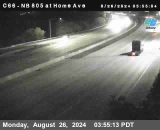 NB 805 at Home Ave (On Ramp)