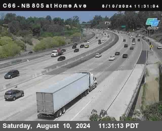 NB 805 at Home Ave (On Ramp)