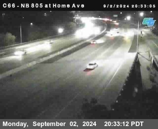 NB 805 at Home Ave (On Ramp)