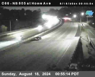 NB 805 at Home Ave (On Ramp)