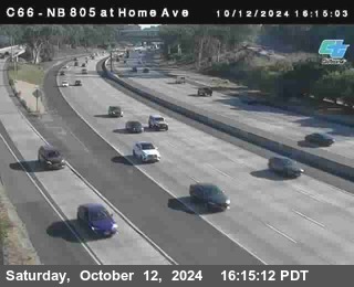 NB 805 at Home Ave (On Ramp)