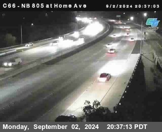 NB 805 at Home Ave (On Ramp)