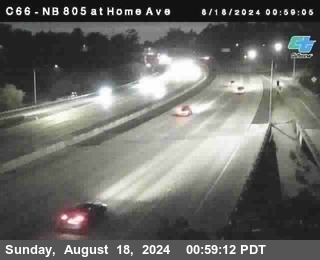 NB 805 at Home Ave (On Ramp)