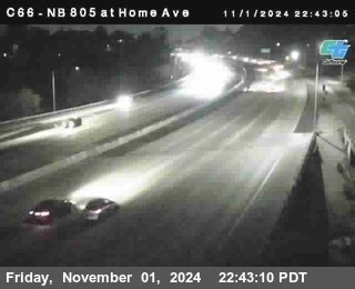 NB 805 at Home Ave (On Ramp)