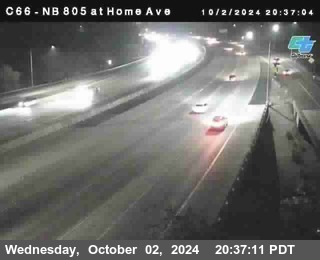 NB 805 at Home Ave (On Ramp)