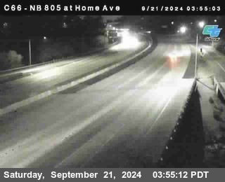 NB 805 at Home Ave (On Ramp)