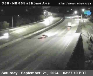 NB 805 at Home Ave (On Ramp)