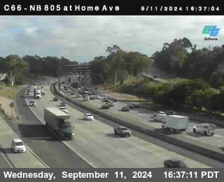 NB 805 at Home Ave (On Ramp)