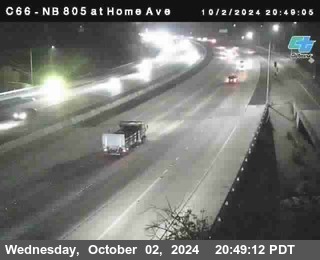 NB 805 at Home Ave (On Ramp)