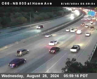 NB 805 at Home Ave (On Ramp)