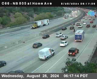 NB 805 at Home Ave (On Ramp)