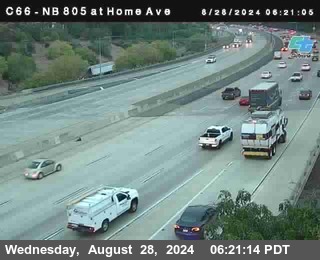 NB 805 at Home Ave (On Ramp)