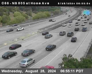 NB 805 at Home Ave (On Ramp)