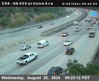 NB 805 at Home Ave (On Ramp)