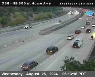 NB 805 at Home Ave (On Ramp)