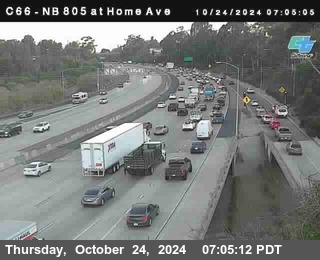 NB 805 at Home Ave (On Ramp)