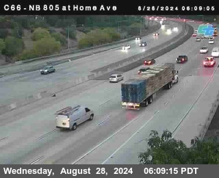 NB 805 at Home Ave (On Ramp)