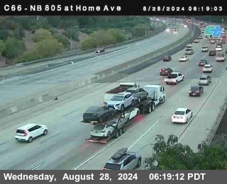 NB 805 at Home Ave (On Ramp)