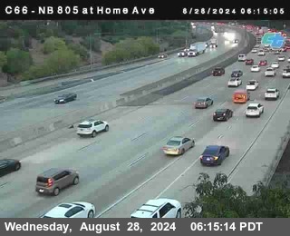 NB 805 at Home Ave (On Ramp)