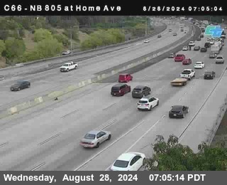 NB 805 at Home Ave (On Ramp)