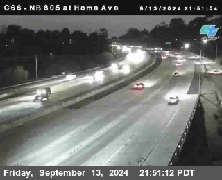 NB 805 at Home Ave (On Ramp)