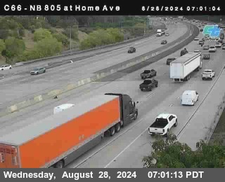 NB 805 at Home Ave (On Ramp)