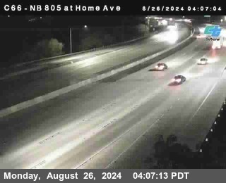 NB 805 at Home Ave (On Ramp)