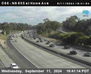 NB 805 at Home Ave (On Ramp)