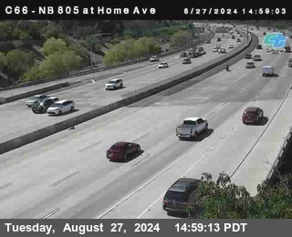 NB 805 at Home Ave (On Ramp)