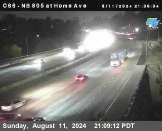 NB 805 at Home Ave (On Ramp)