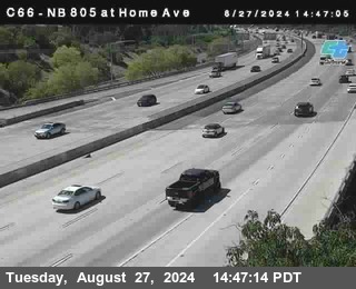 NB 805 at Home Ave (On Ramp)