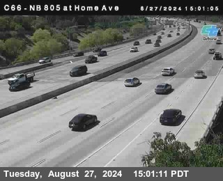 NB 805 at Home Ave (On Ramp)