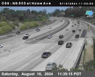 NB 805 at Home Ave (On Ramp)