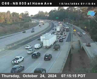 NB 805 at Home Ave (On Ramp)