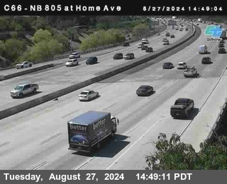 NB 805 at Home Ave (On Ramp)