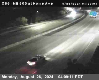 NB 805 at Home Ave (On Ramp)