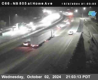 NB 805 at Home Ave (On Ramp)