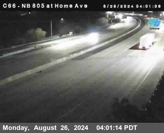 NB 805 at Home Ave (On Ramp)