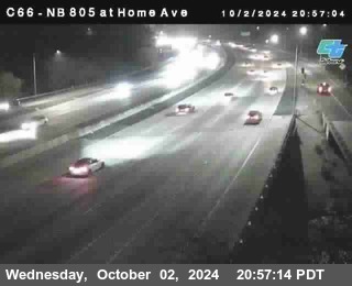 NB 805 at Home Ave (On Ramp)