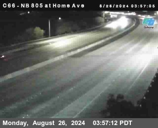 NB 805 at Home Ave (On Ramp)