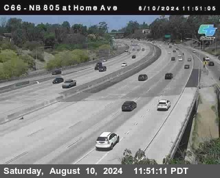 NB 805 at Home Ave (On Ramp)