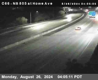 NB 805 at Home Ave (On Ramp)