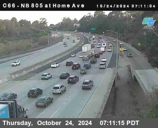 NB 805 at Home Ave (On Ramp)